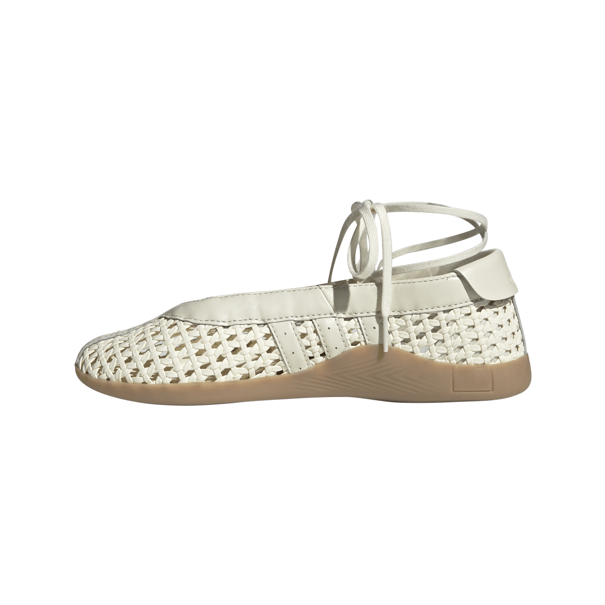 Overkicks - Adidas Taekwondo Mei Ballet Basketweave Cream White (KI3582) - detalle talon