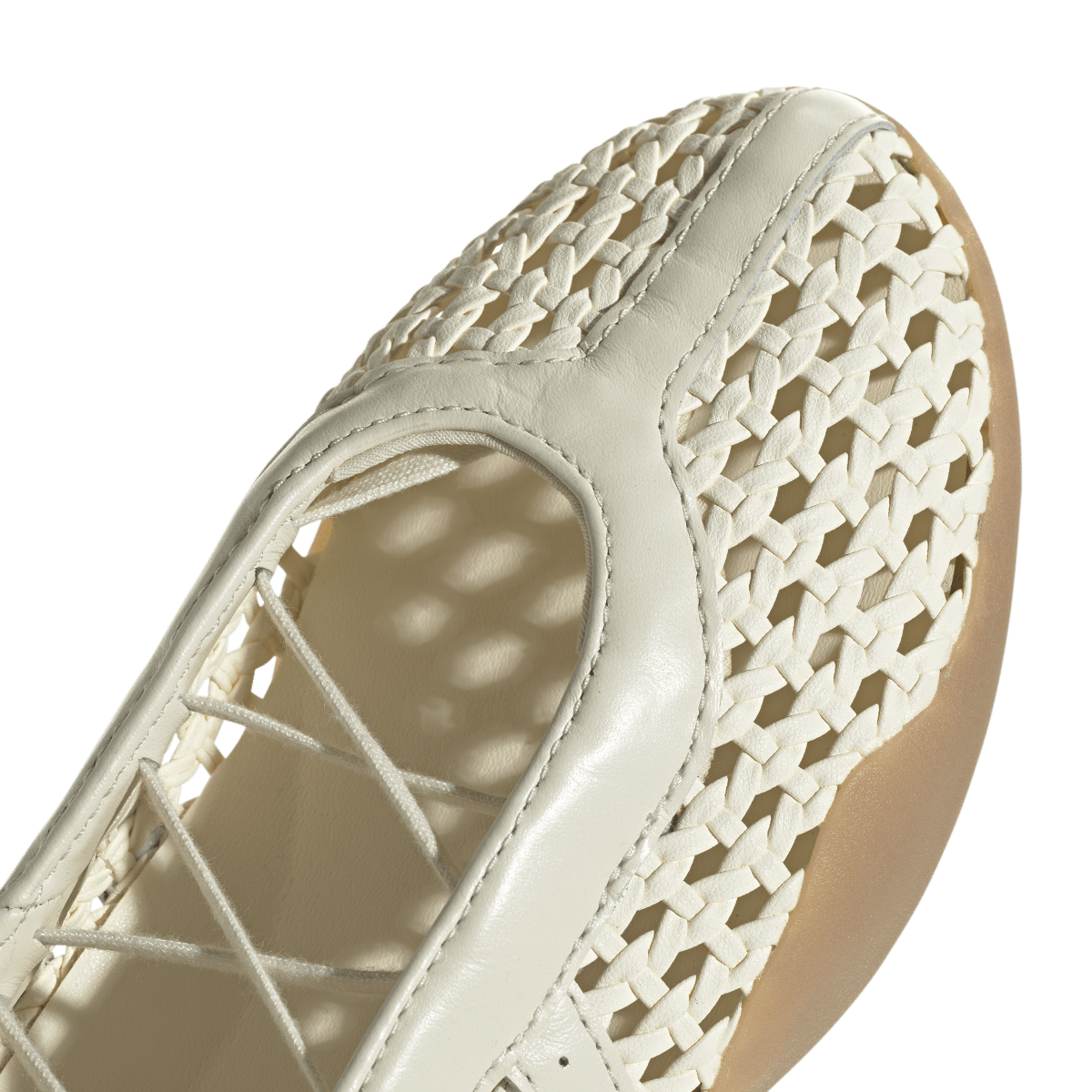 Overkicks - Adidas Taekwondo Mei Ballet Basketweave Cream White (KI3582) - detalle lateral interior