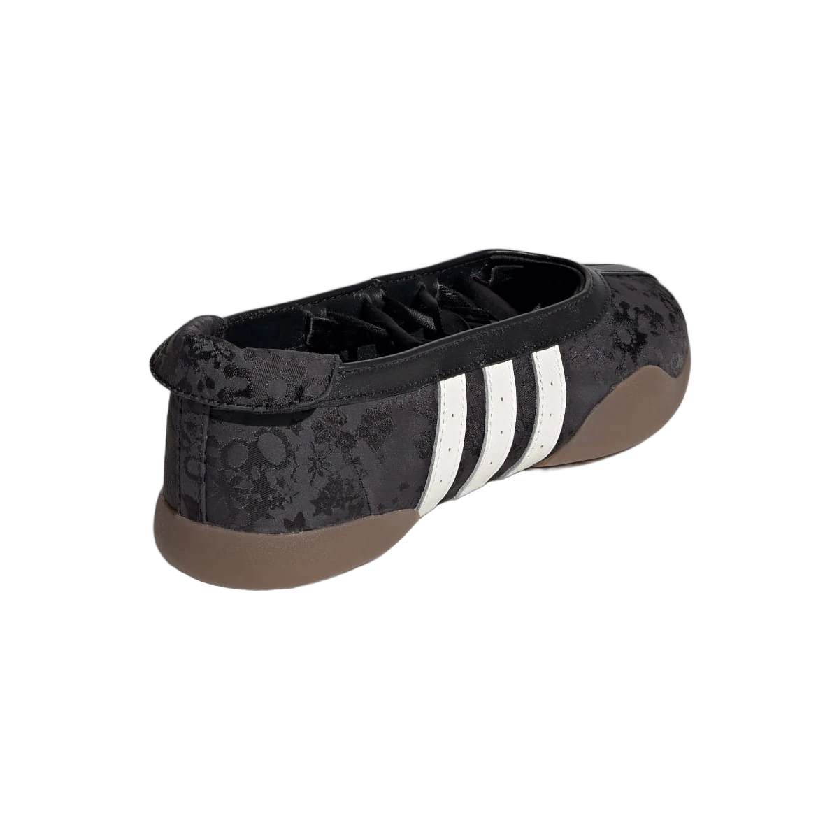 Overkicks - Adidas Taekwondo Mei Ballet Liberty London Black Floral Gum (IH6916) - detalle talon