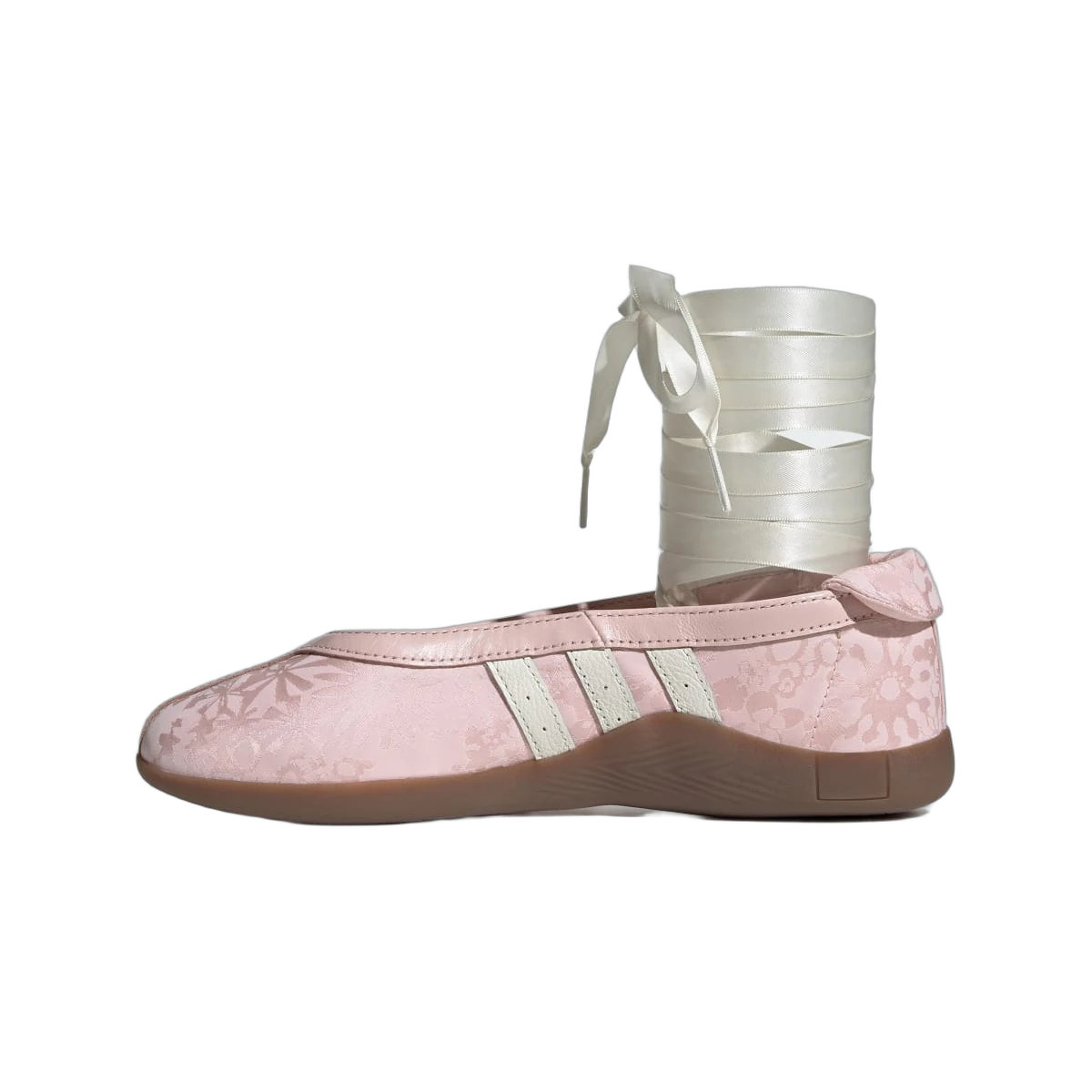 Overkicks - Adidas Taekwondo Mei Ballet Liberty London Pink Floral Gum (IH6915) - detalle lateral interior