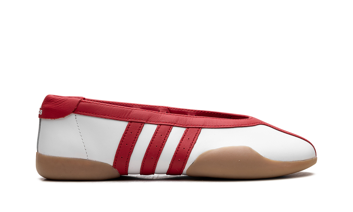 Overkicks - Adidas Taekwondo Mei Ballet White Better Scarlet (JQ0960) - detalle talon