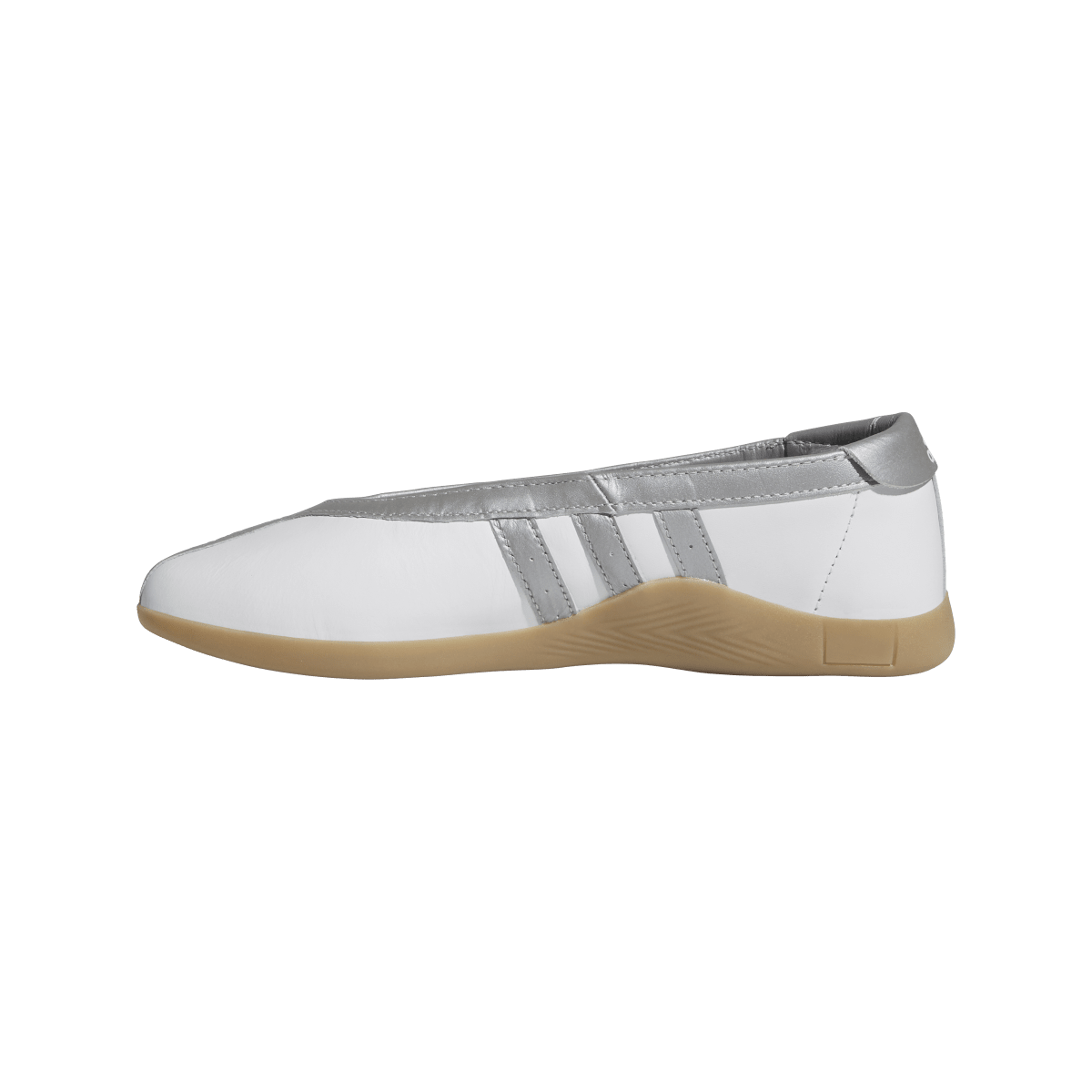 Overkicks - Adidas Taekwondo Mei Ballet White Silver Metallic (JQ6438) - detalle talon