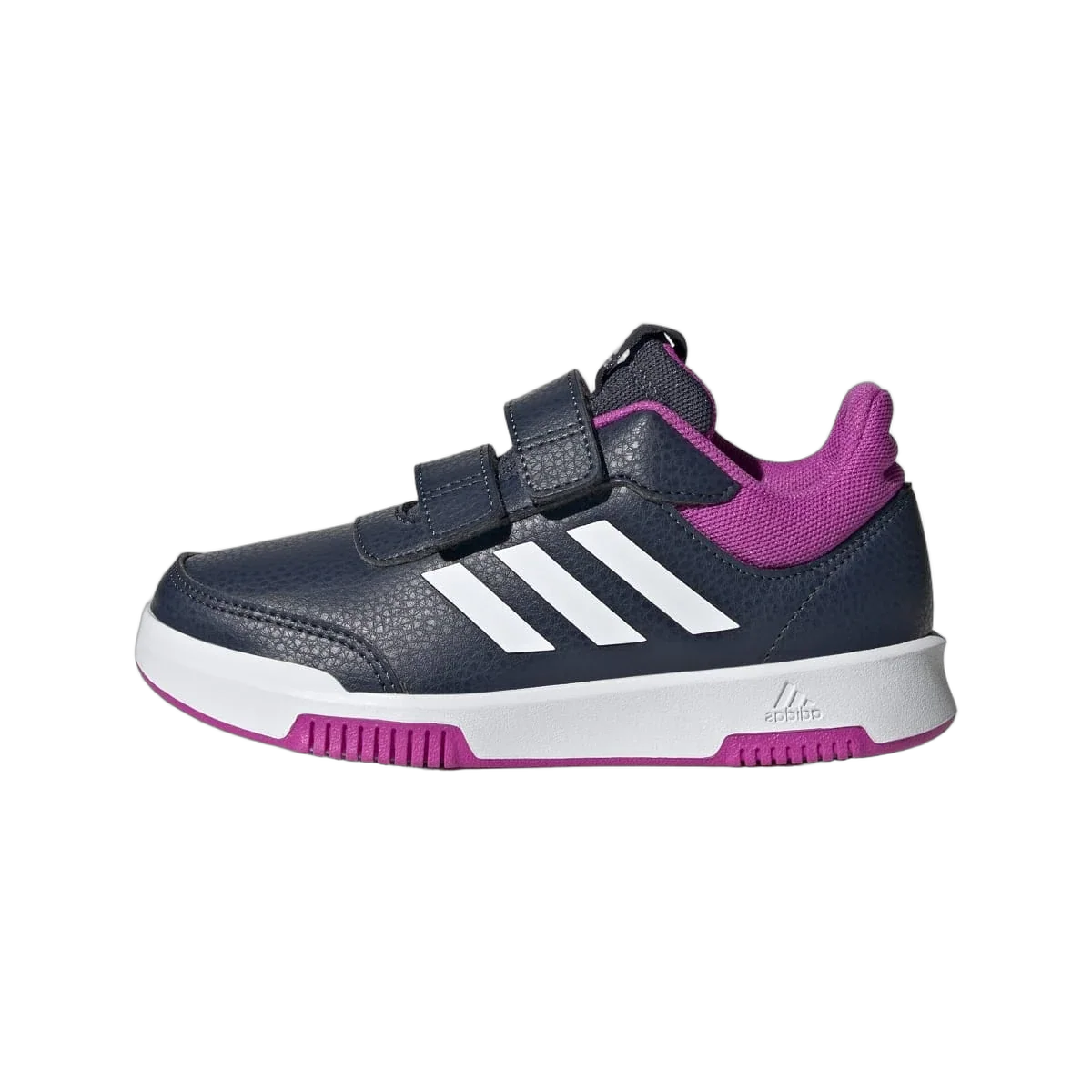 Overkicks - Adidas Tensaur Hook And Loop Shadow Navy Cloud White Flash Pink (GS) (JH9541) - vista lateral