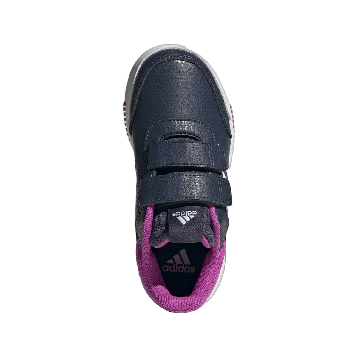 Overkicks - Adidas Tensaur Hook And Loop Shadow Navy Cloud White Flash Pink (GS) (JH9541) - imagen 2