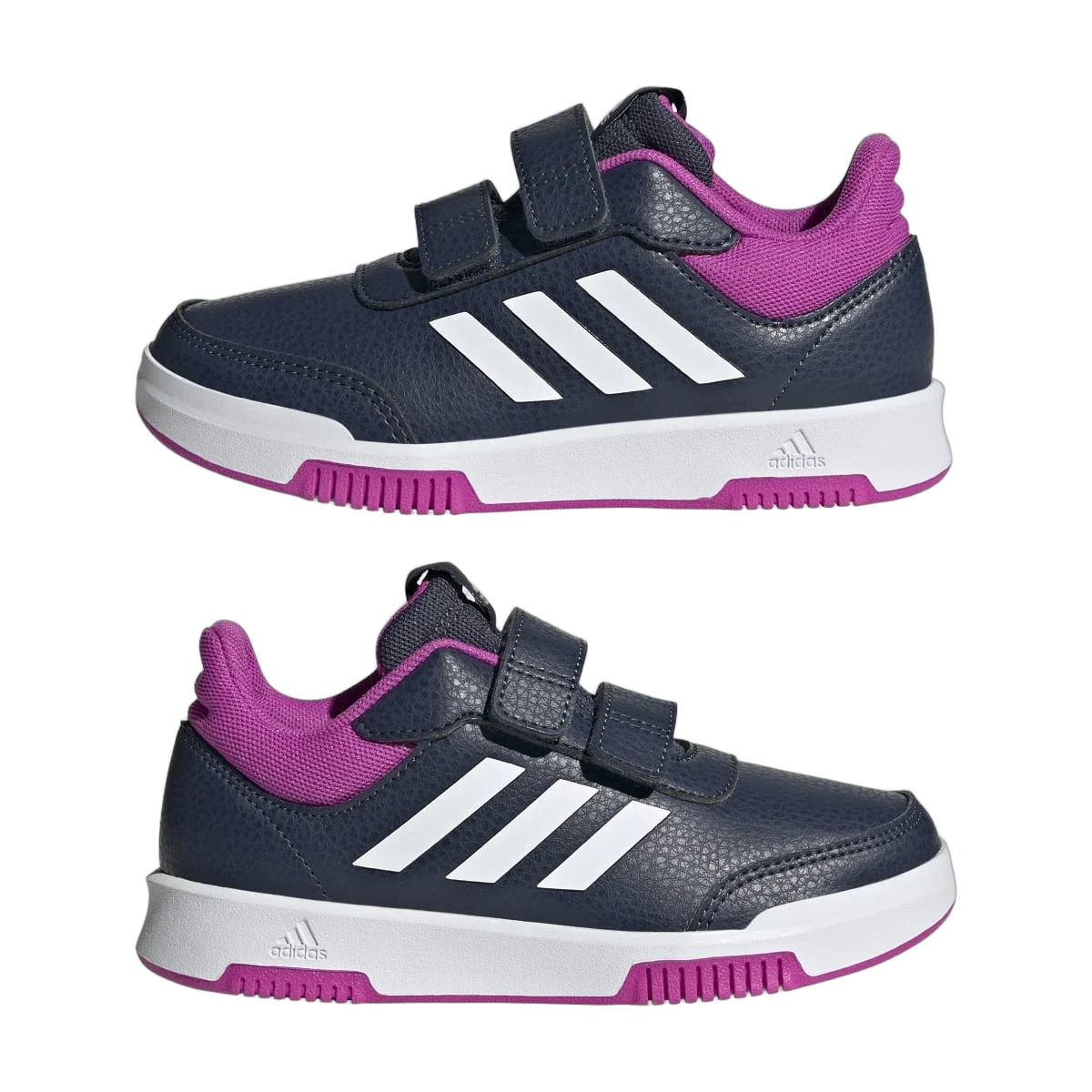 Overkicks - Adidas Tensaur Hook And Loop Shadow Navy Cloud White Flash Pink (GS) (JH9541) - imagen 7