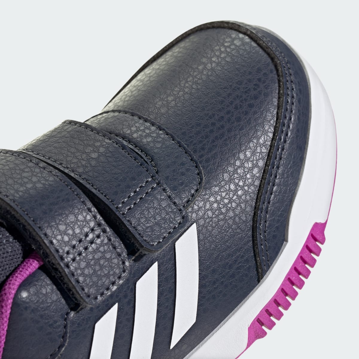 Overkicks - Adidas Tensaur Hook And Loop Shadow Navy Cloud White Flash Pink (GS) (JH9541) - imagen 8