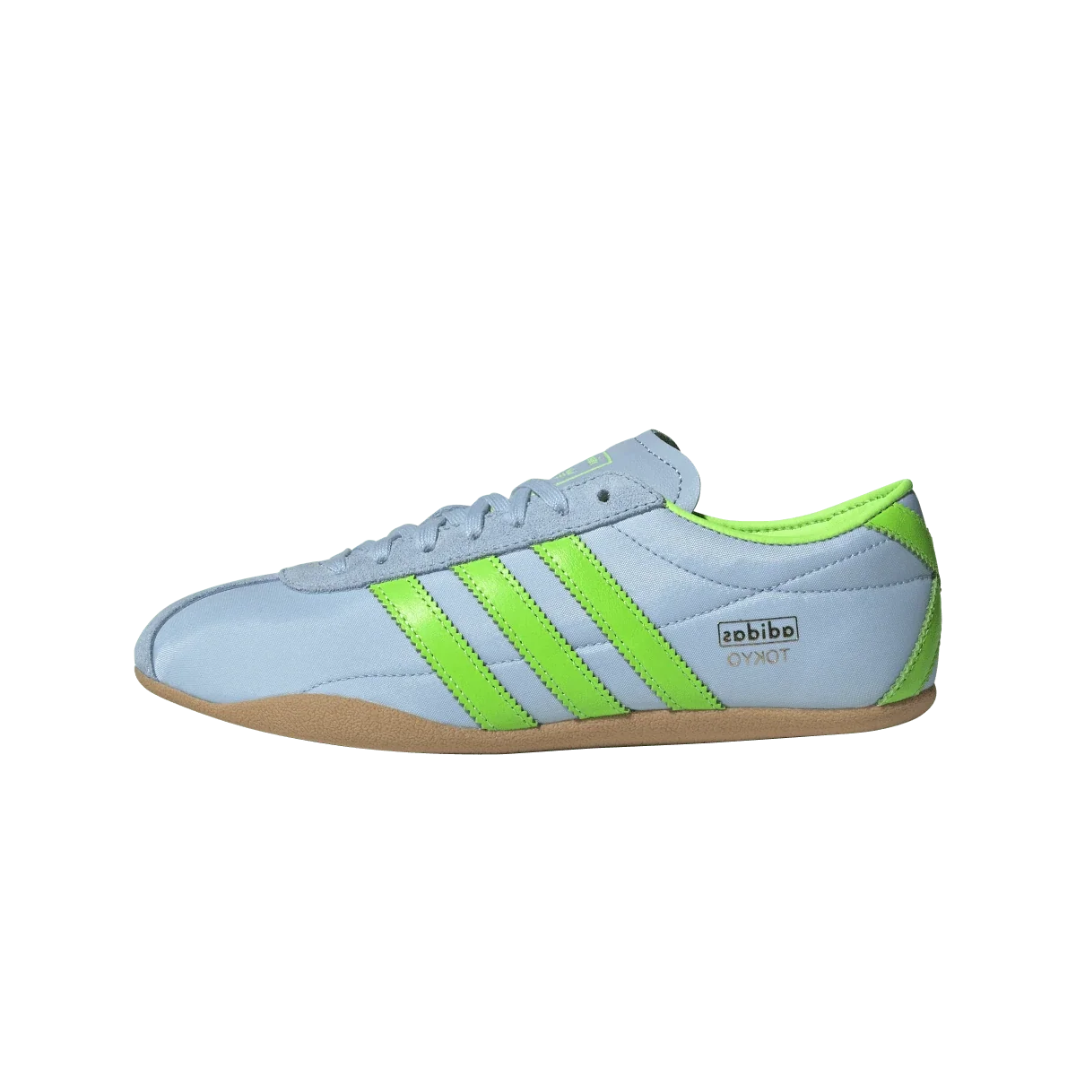 Overkicks - Adidas Tokyo Clear Sky Solar Green Gum (Womens) (JQ0582) - vista lateral