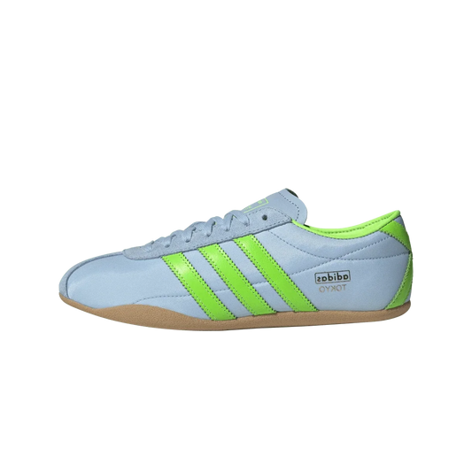 Overkicks - Adidas Tokyo Clear Sky Solar Green Gum (Womens) (JQ0582) - vista lateral