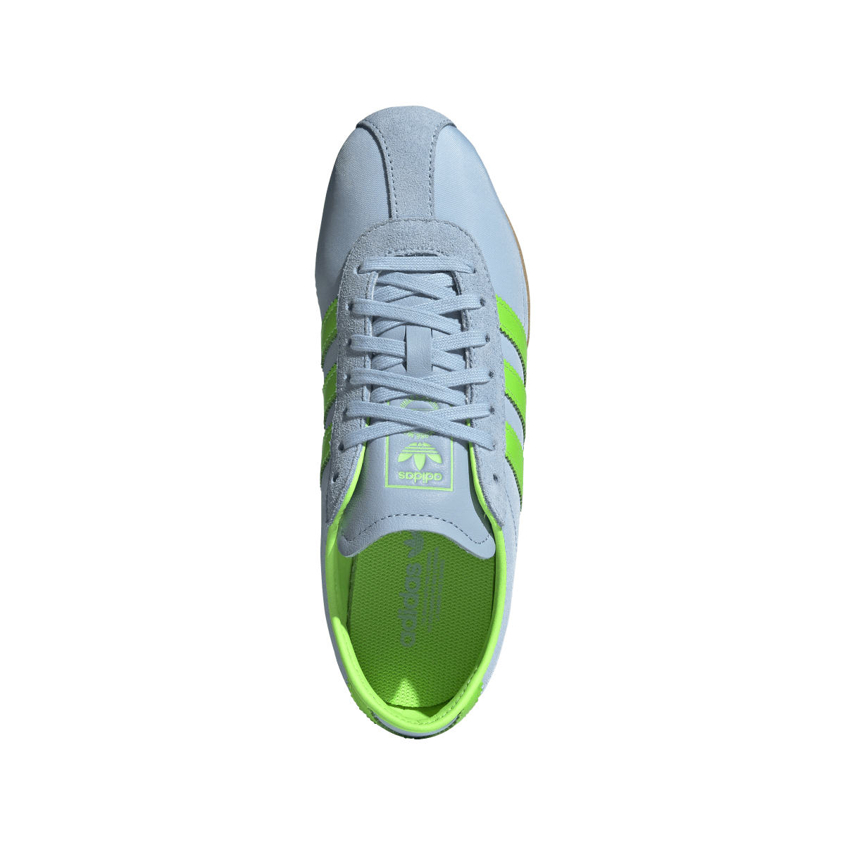 Overkicks - Adidas Tokyo Clear Sky Solar Green Gum (Womens) (JQ0582) - par completo