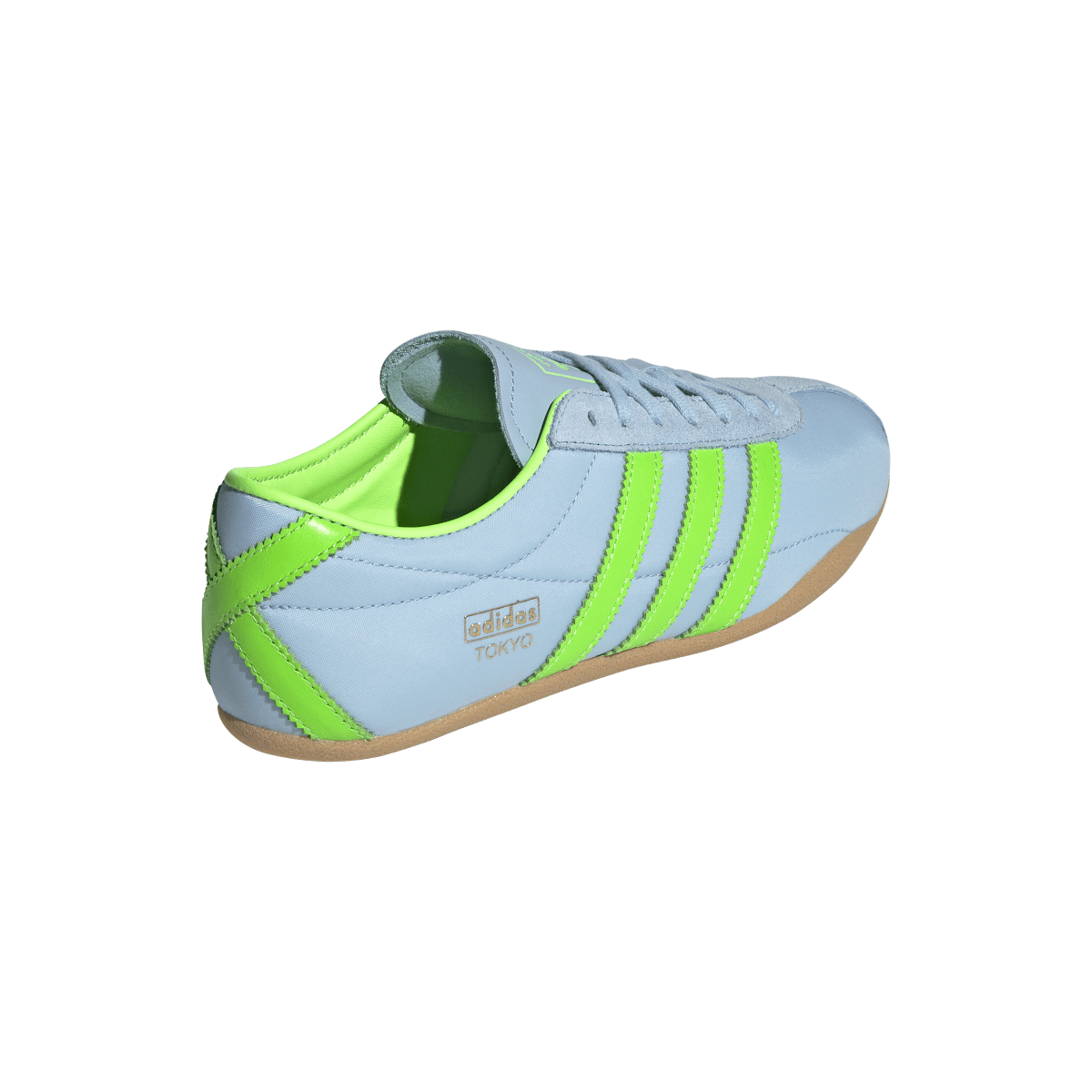 Overkicks - Adidas Tokyo Clear Sky Solar Green Gum (Womens) (JQ0582) - vista superior