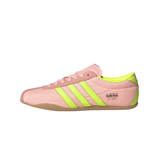 Overkicks - Adidas Tokyo Glow Pink Solar Yellow Gum (Womens) (JQ0584) - vista lateral