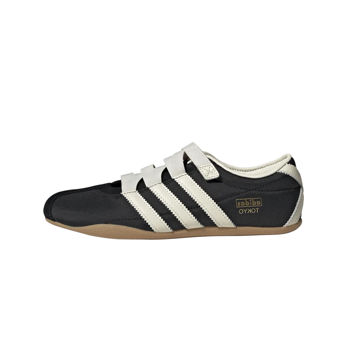 Overkicks - Adidas Tokyo MJ Black Cream White (Womens) (JR4790) - vista lateral