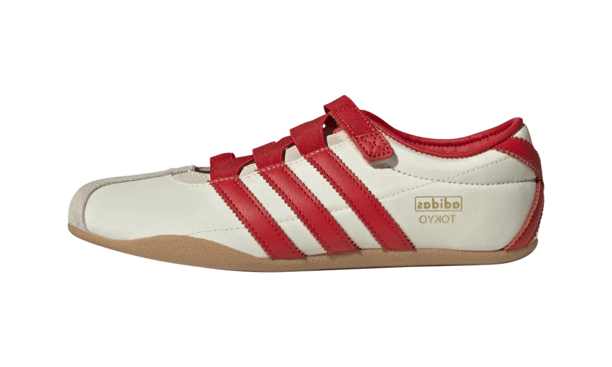 Overkicks - Adidas Tokyo MJ Cream White Red (Womens) (IH3999) - vista lateral