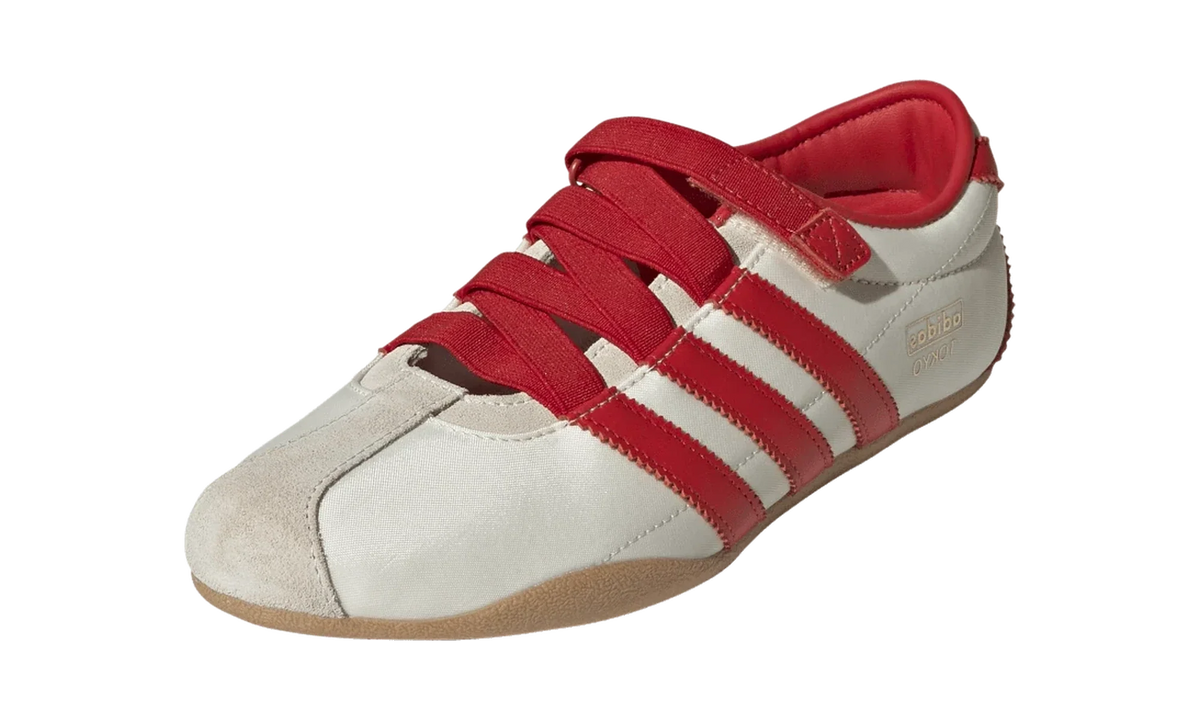 Overkicks - Adidas Tokyo MJ Cream White Red (Womens) (IH3999) - vista trasera