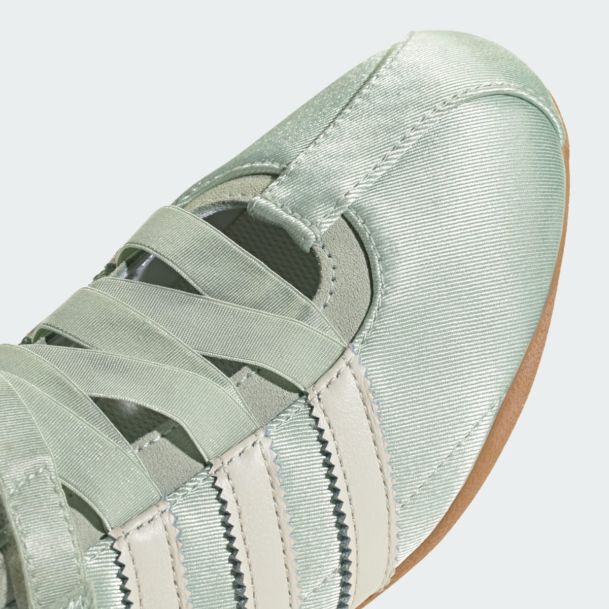 Overkicks - Adidas Tokyo Mary Jane Linen Green Off White (Womens) (KJ8377) - detalle lateral interior
