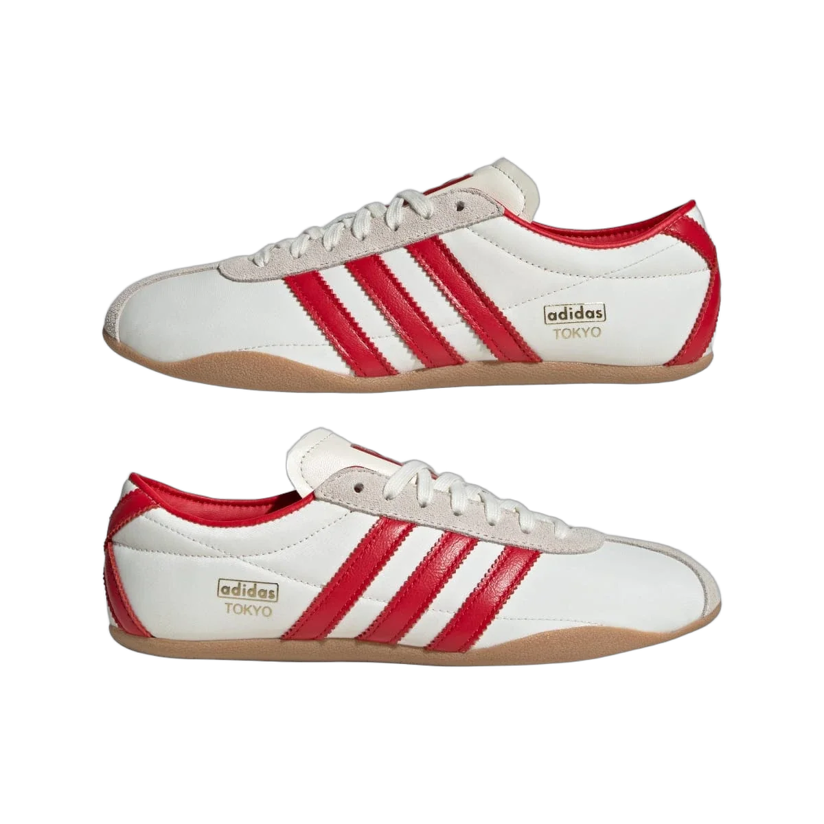 Overkicks - Adidas Tokyo Off White Better Scarlet Gum (Womens) (JI3300) - detalle lateral interior