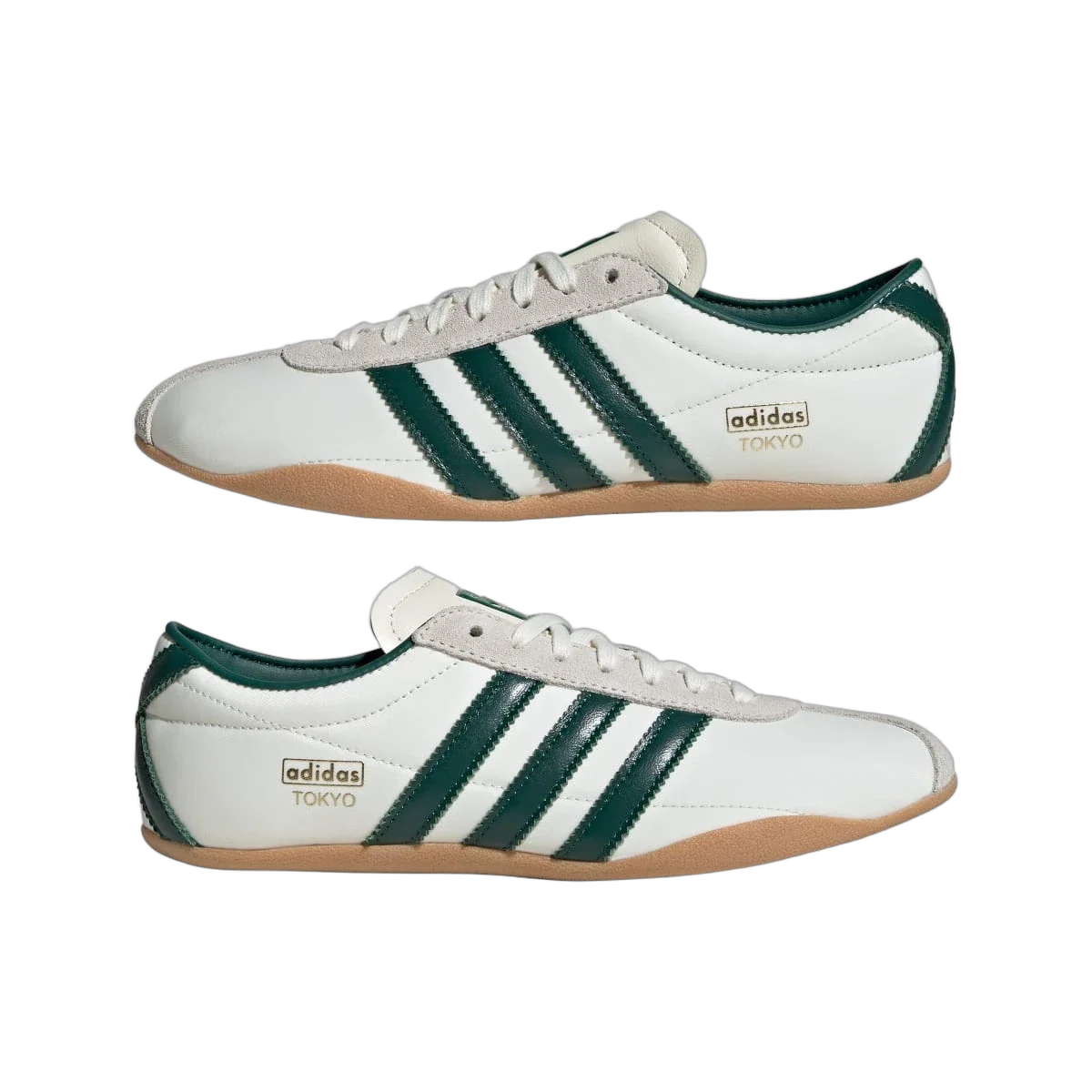 Overkicks - Adidas Tokyo Off White Collegiate Green Gold Metallic (Womens) (JP9705) - detalle lateral interior