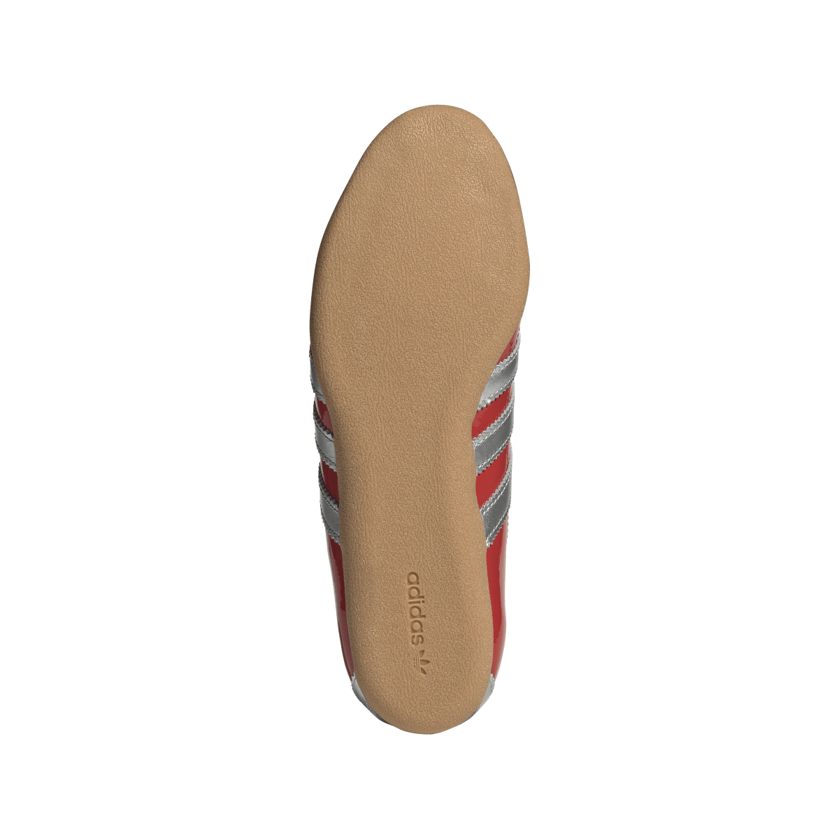 Overkicks - Adidas Tokyo Patent Red Silver Metallic (Womens) (JQ0596) - detalle suela