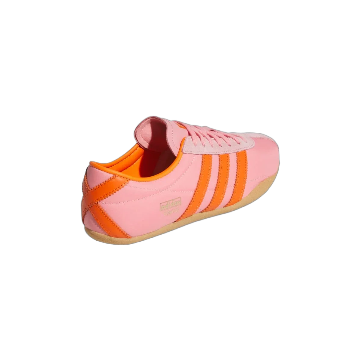 Overkicks - Adidas Tokyo Semi Pink Spark Orange Gold Metallic (Womens) (JI3297) - vista superior