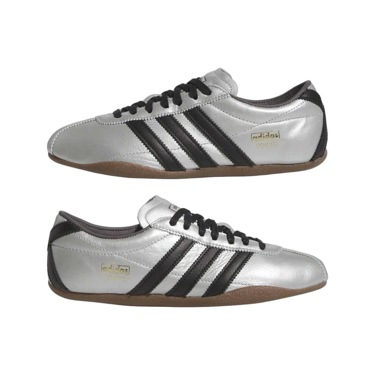 Overkicks - Adidas Tokyo Silver Metallic (Womens) (JQ3024) - detalle lateral interior
