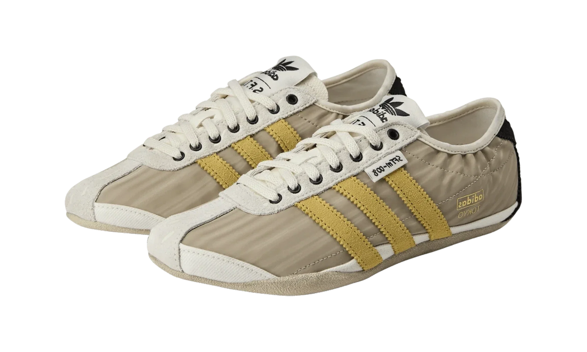 Overkicks - Adidas Tokyo Song For The Mute Off White Yellow (Womens) (KJ4401) - vista trasera