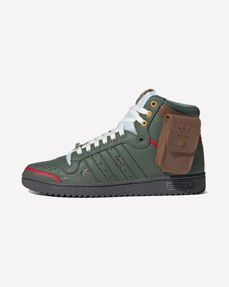 Overkicks - Adidas Top Ten Hi Star Wars Boba Fett (FZ3465) - vista lateral