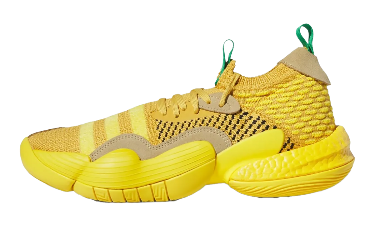 Overkicks - Adidas Trae Young 2.0 Hazy Yellow (IG4793) - vista lateral