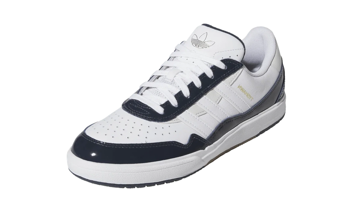 Overkicks - Adidas Tyshawn II White Collegiate Navy (JQ1131) - vista trasera