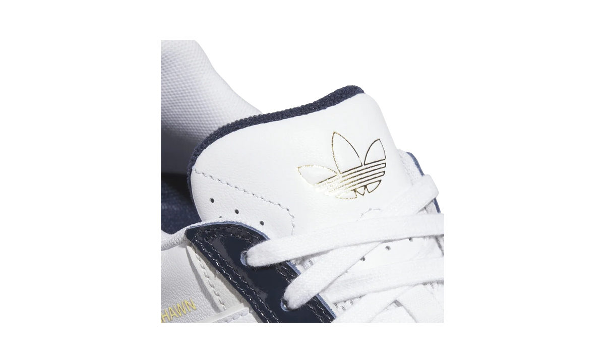 Overkicks - Adidas Tyshawn II White Collegiate Navy (JQ1131) - detalle lateral interior