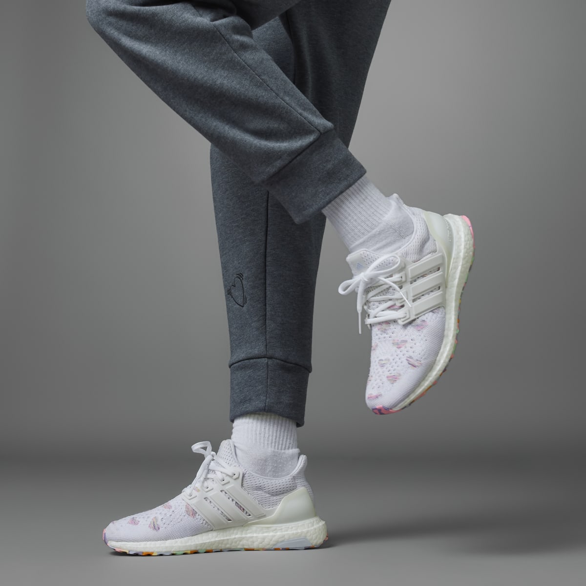 Overkicks - Adidas Ultra Boost 1.0 DNA Valentines Day White (2023) (HQ3857) - detalle lateral interior