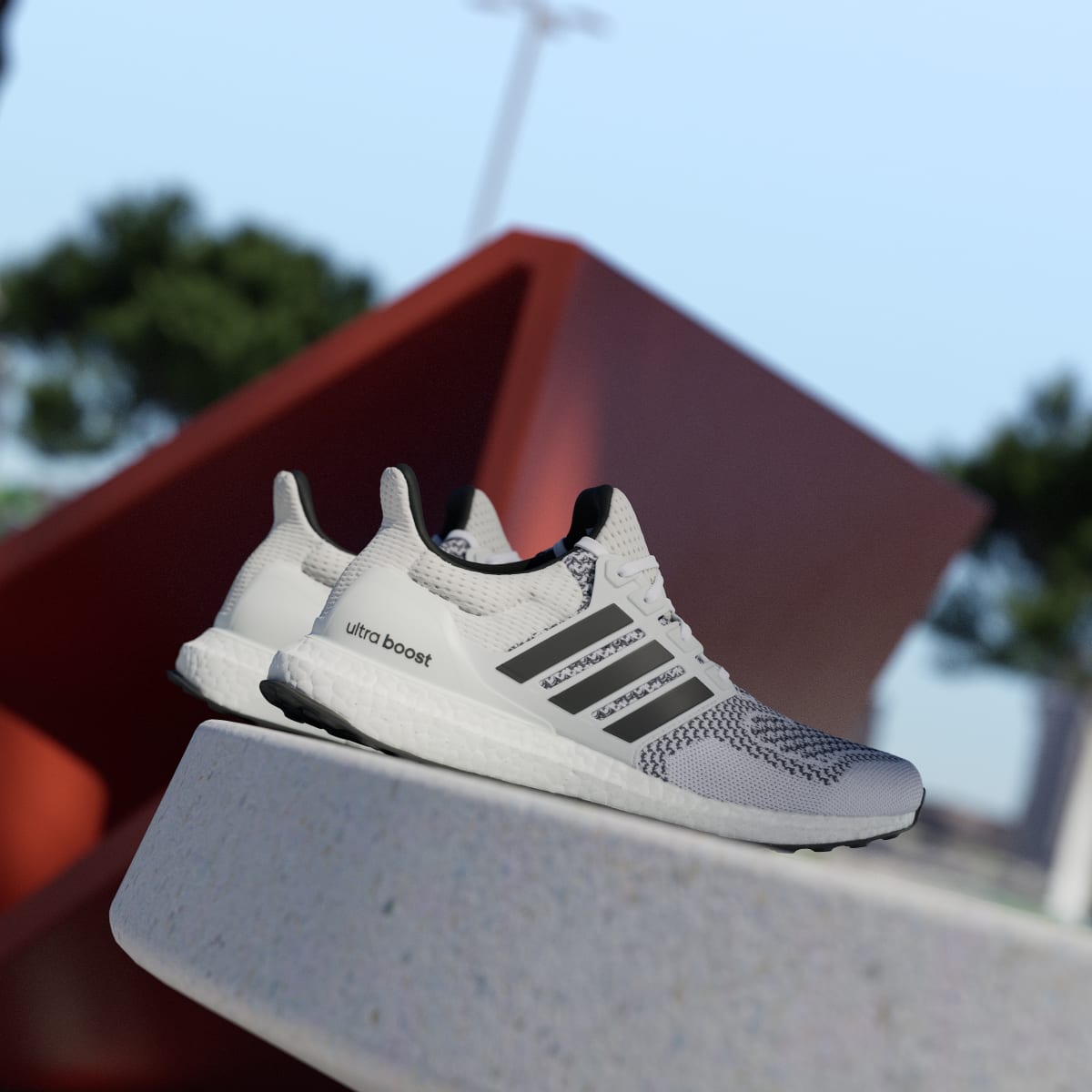 Overkicks - Adidas Ultra Boost 1.0 White Core Black (JR1987) - detalle talon