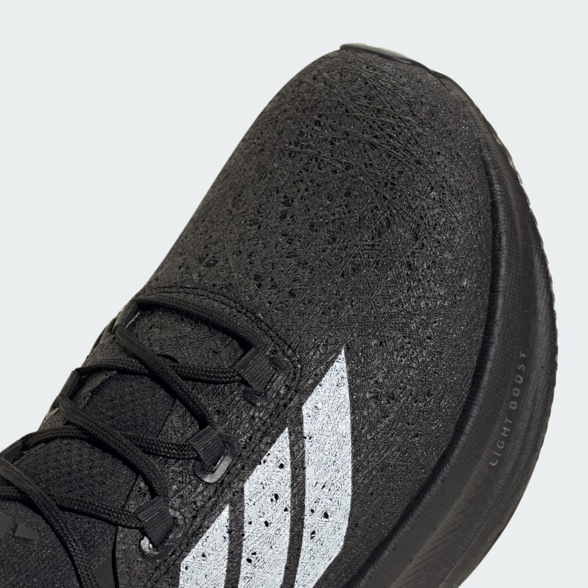Overkicks - Adidas Ultra Boost 5 Strung Core Black Cloud White Iron Metallic (JQ2941) - detalle