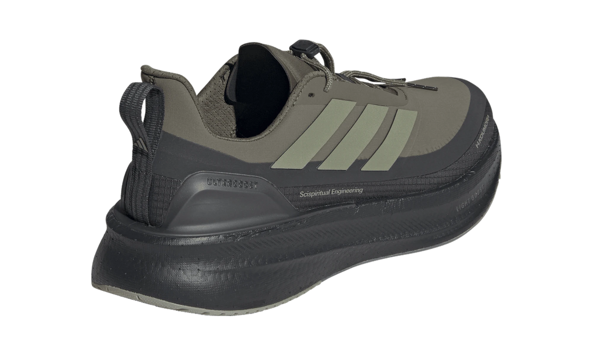 Overkicks - Adidas Ultra Boost 5X Hermanos Koumori Olive Strata (JQ5388) - detalle talon
