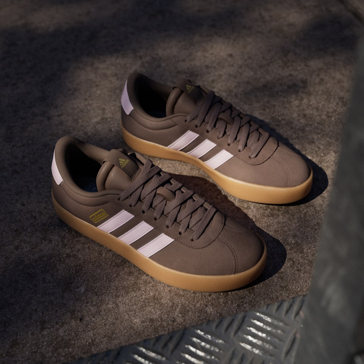 Overkicks - Adidas VL Court 3.0 Earth Strata Clear Pink (Womens) (IH6516) - detalle suela