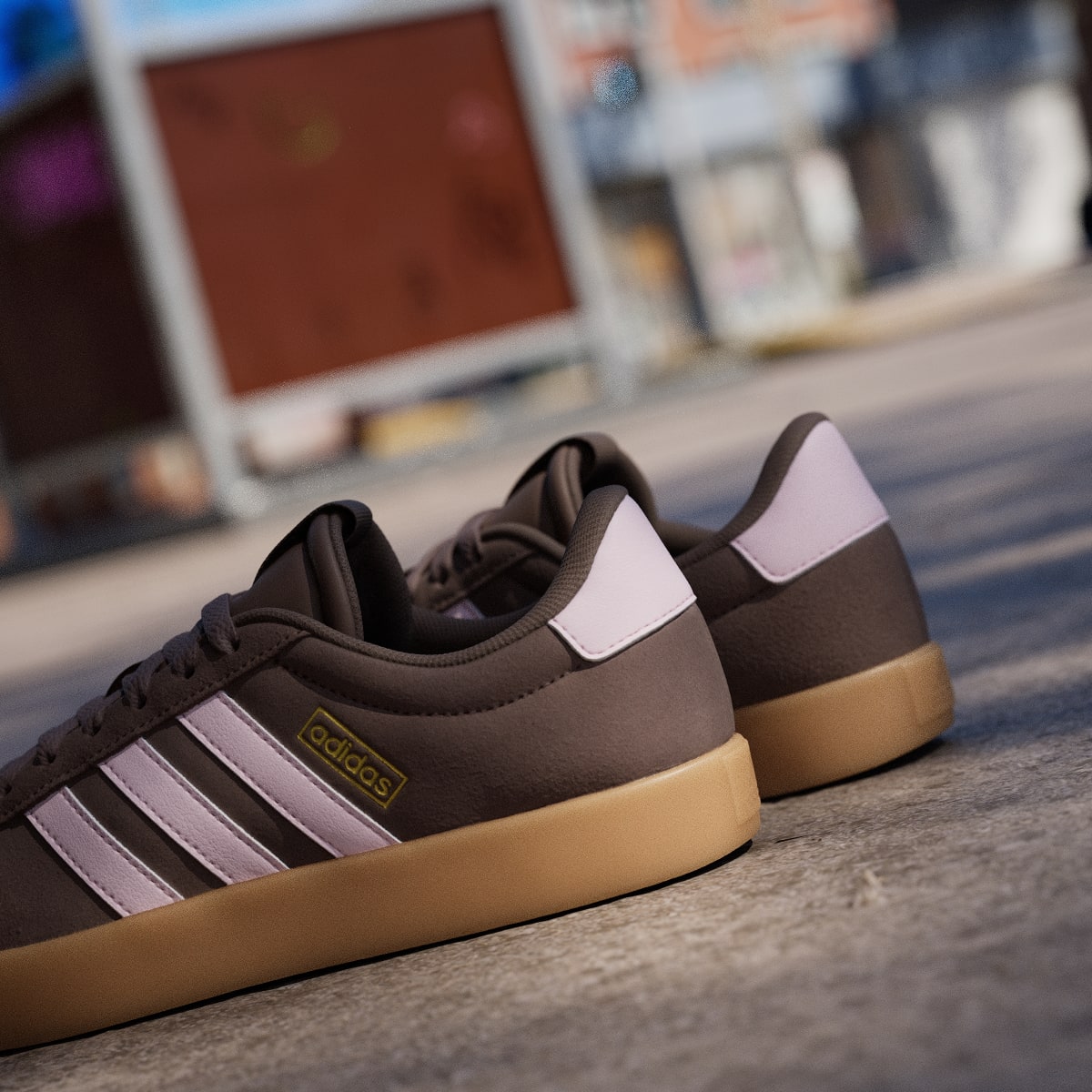 Overkicks - Adidas VL Court 3.0 Earth Strata Clear Pink (Womens) (IH6516) - detalle
