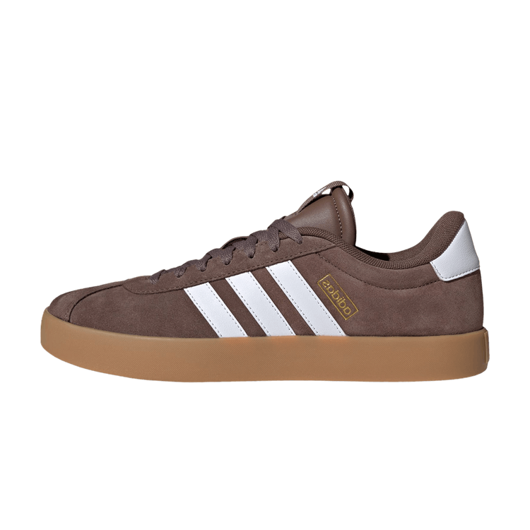 Overkicks - Adidas VL Court 3.0 Earth Strata Cloud White Gold Metallic (JP7536) - vista lateral