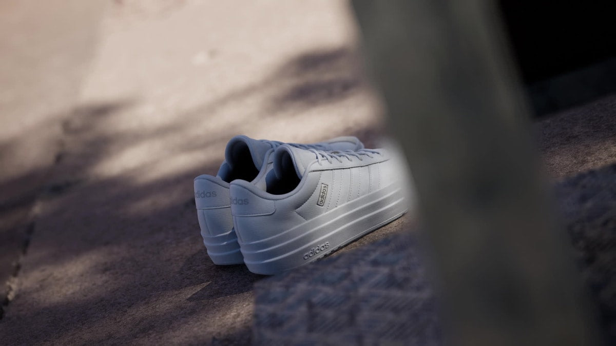 Overkicks - Adidas VL Court Bold Cloud White Crystal White (IH3082) - vista trasera