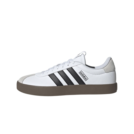Overkicks - Adidas Vl Court 3.0 Cloud White Core Black Grey (ID6285) - vista lateral