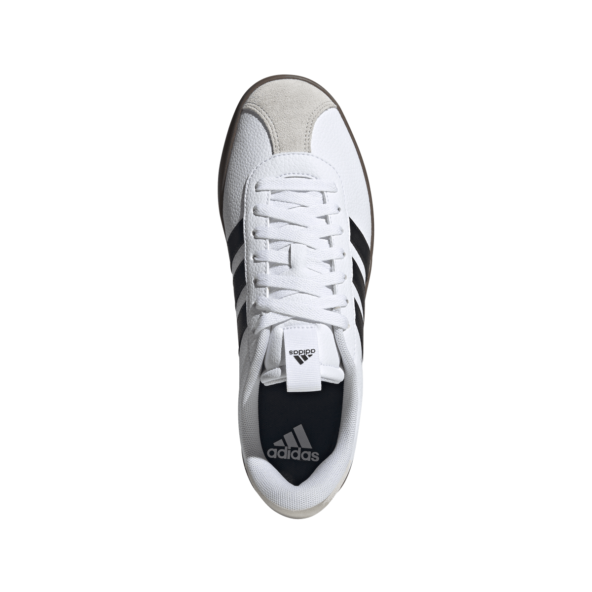 Overkicks - Adidas Vl Court 3.0 Cloud White Core Black Grey (ID6285) - par completo