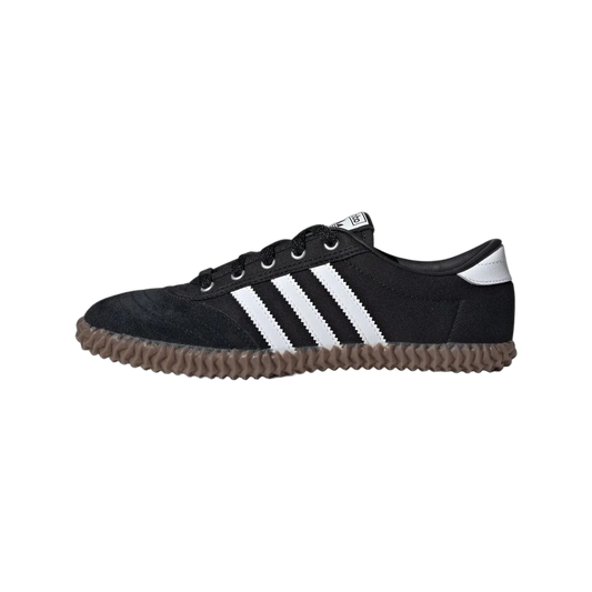 Overkicks - Adidas Volley Plimsole Core Black Cloud White Gum (Womens) (JR6016) - vista lateral