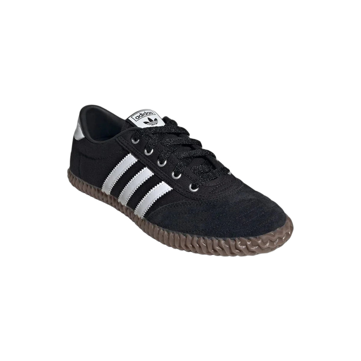 Overkicks - Adidas Volley Plimsole Core Black Cloud White Gum (Womens) (JR6016) - detalle suela
