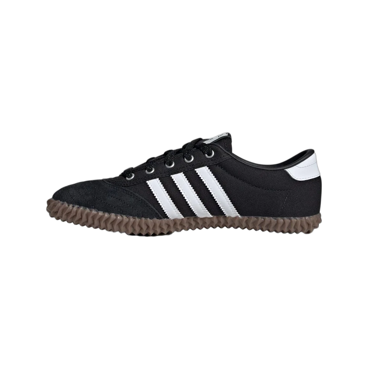 Overkicks - Adidas Volley Plimsole Core Black Cloud White Gum (Womens) (JR6016) - detalle talon