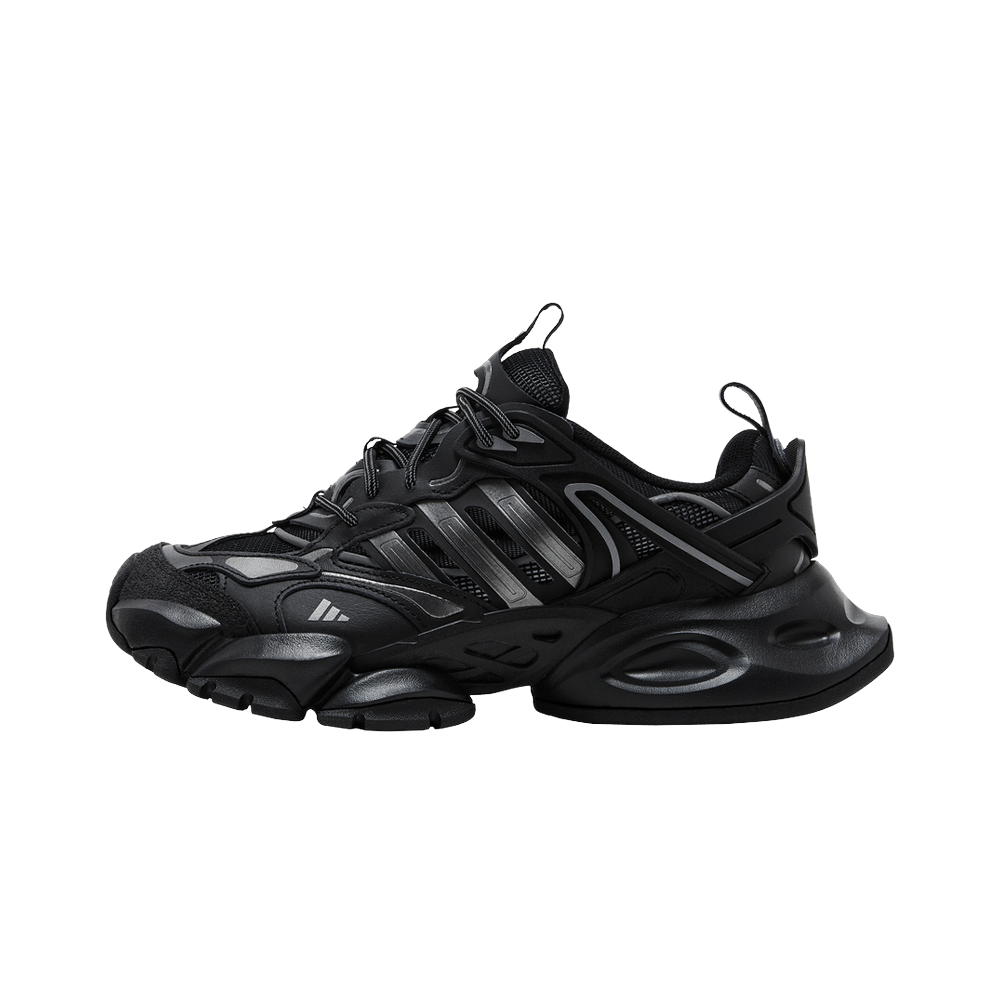 Overkicks - Adidas XLG Runner Deluxe Black (JR9173) - vista lateral