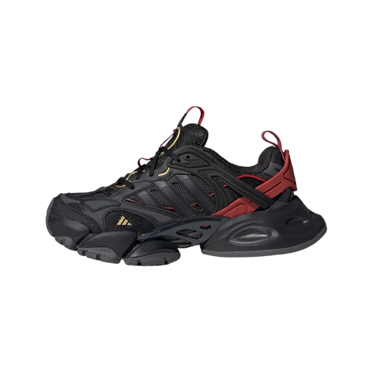Overkicks - Adidas XLG Runner Deluxe Black Gold Metallic Red (JQ2974) - vista lateral