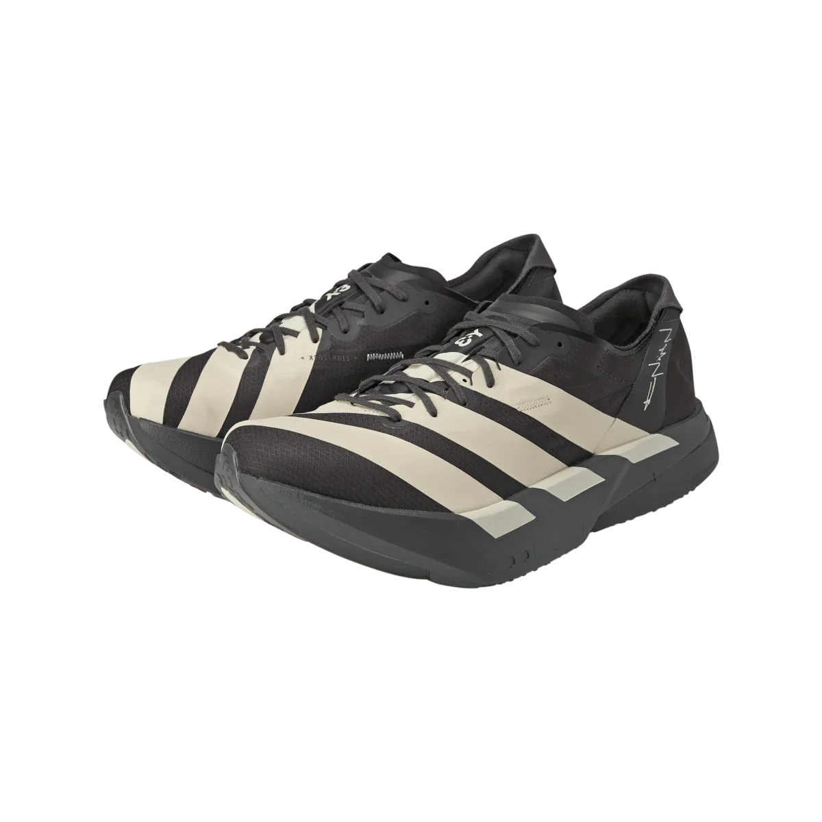 Overkicks - Adidas Y-3 Adios Pro 4 Utility Black Off White (KI6876) - vista trasera