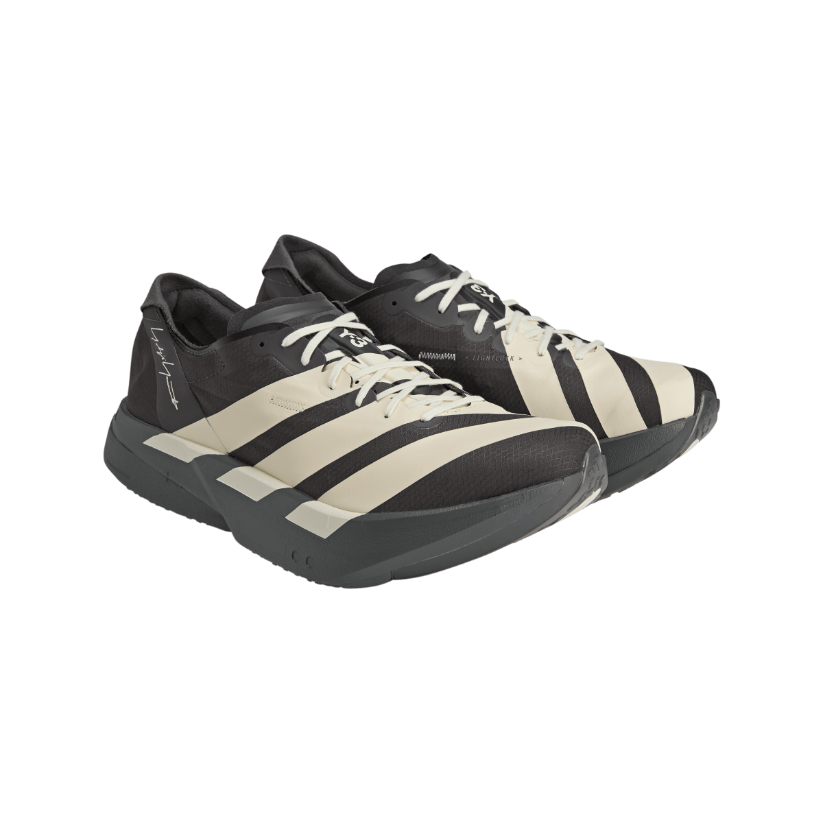 Overkicks - Adidas Y-3 Adios Pro 4 Utility Black Off White (KI6876) - par completo