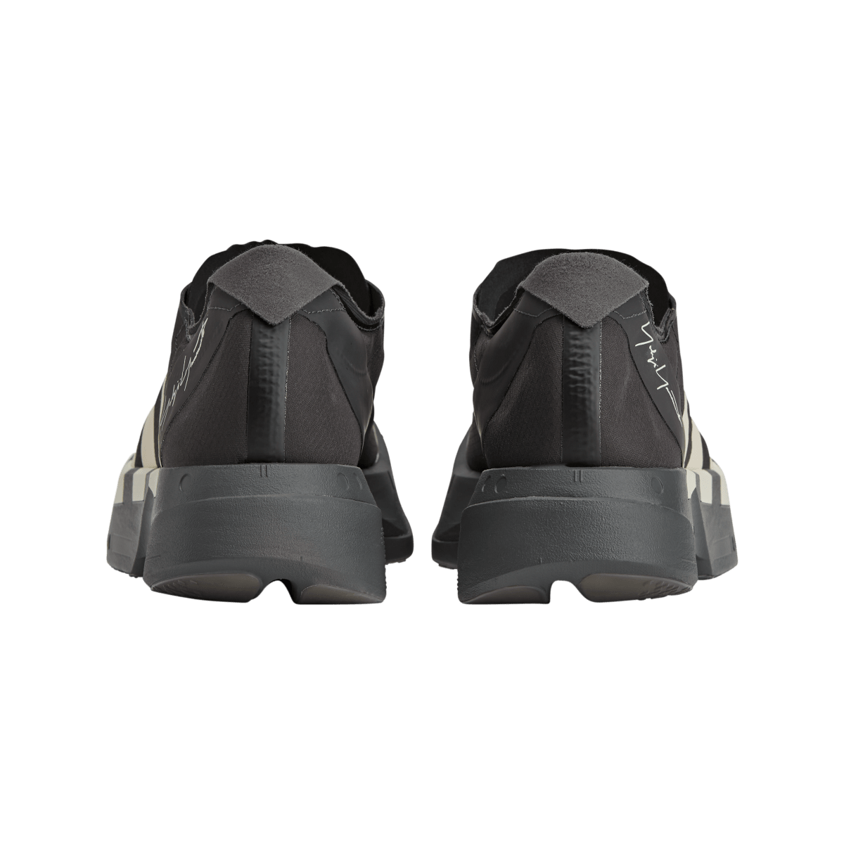 Overkicks - Adidas Y-3 Adios Pro 4 Utility Black Off White (KI6876) - detalle talon