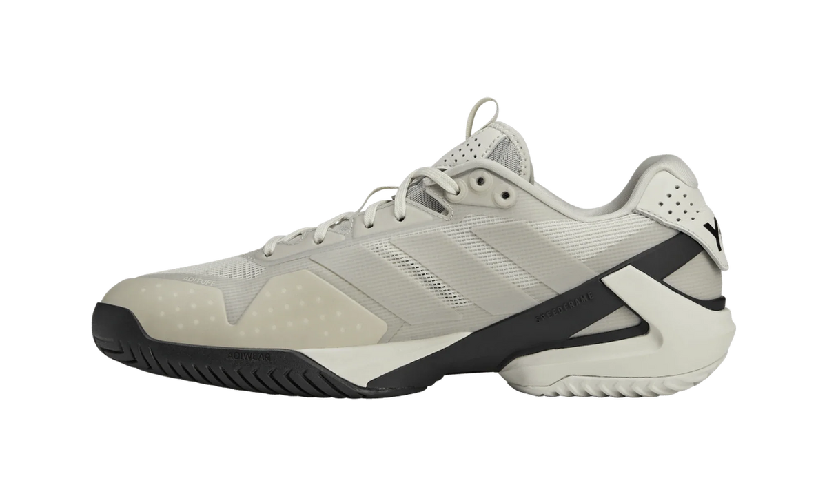 Overkicks - Adidas Y-3 Adizero Ubersonic 5 Orbital Grey (JP7719) - detalle talon