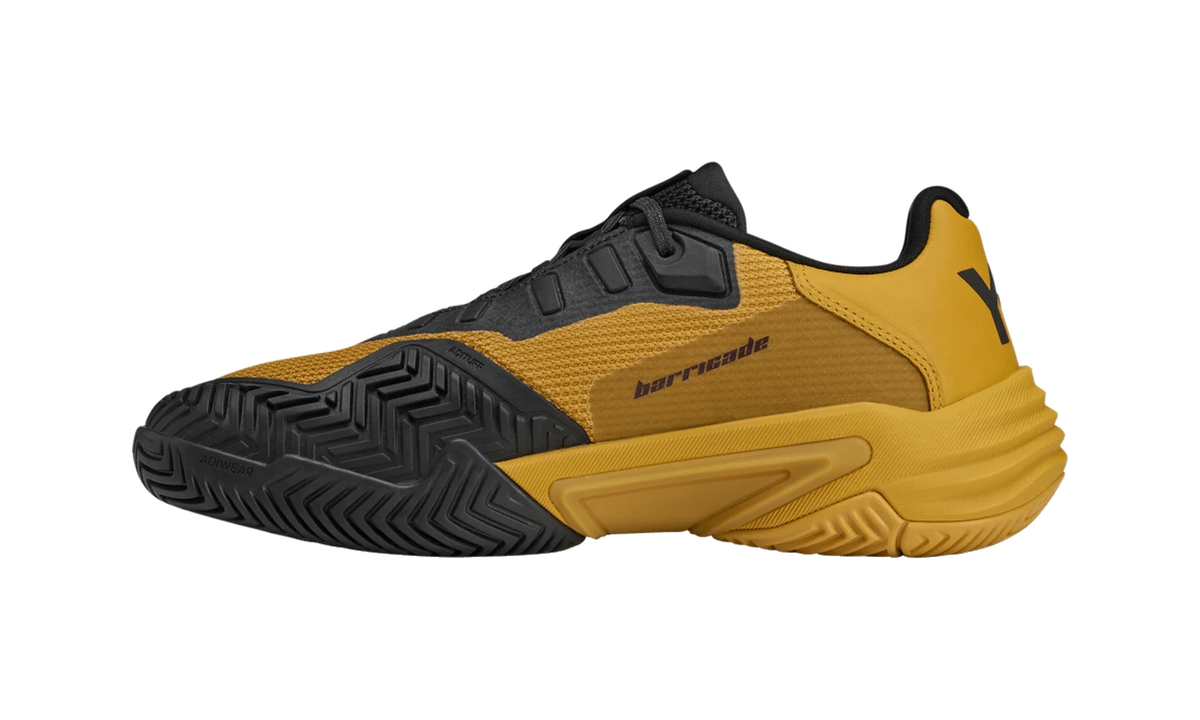 Overkicks - Adidas Y-3 Barricade 13 Collegiate Gold Black (JH5766) - detalle talon