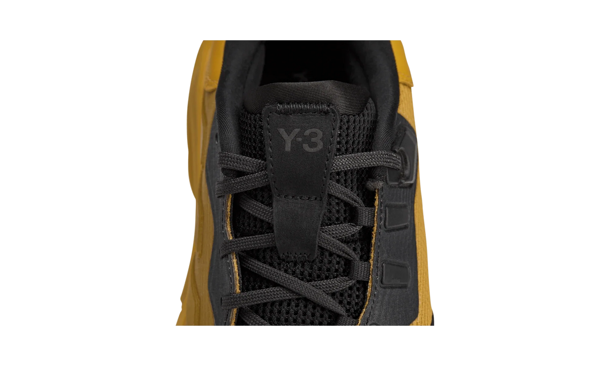 Overkicks - Adidas Y-3 Barricade 13 Collegiate Gold Black (JH5766) - detalle lateral interior